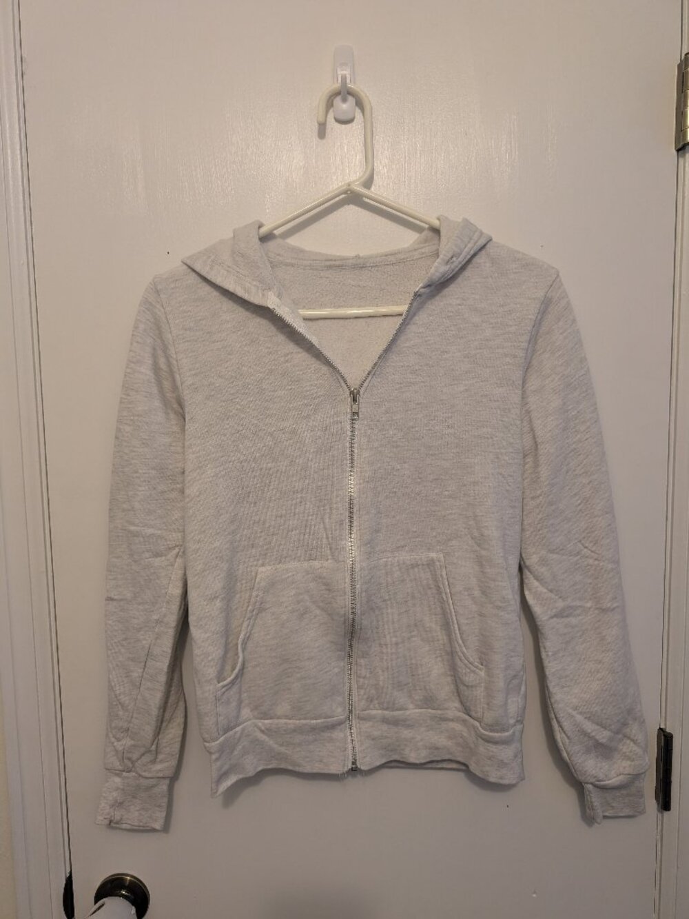 Men's white hoodie